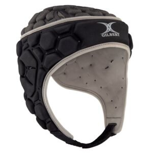Casco de rugby Gilbert XP 250 negro y plata
